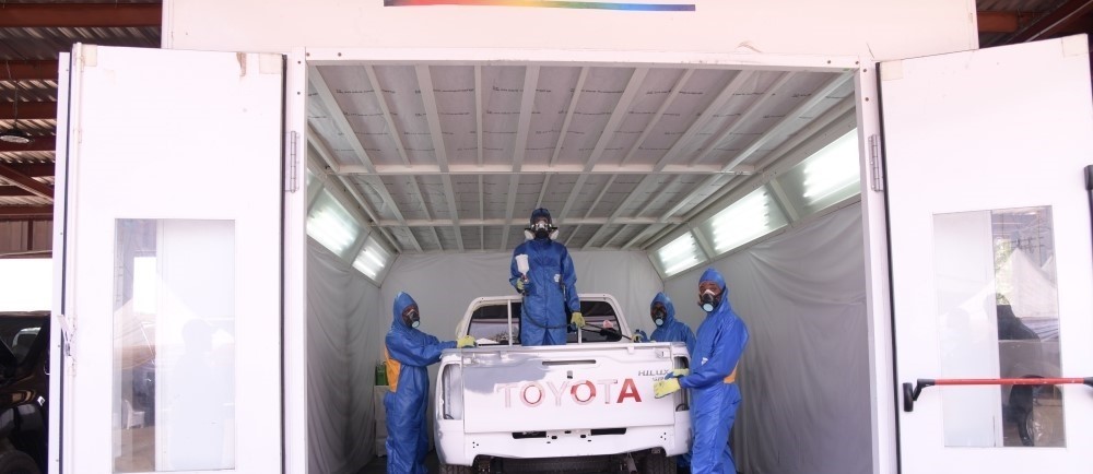 automotive paint oven for refinishing